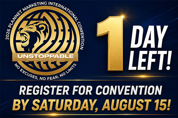 1 Day Left to Register for Convention!