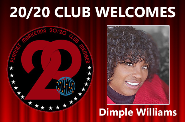 Congratulations to Dimple Williams for Achieving the 20/20 Club!