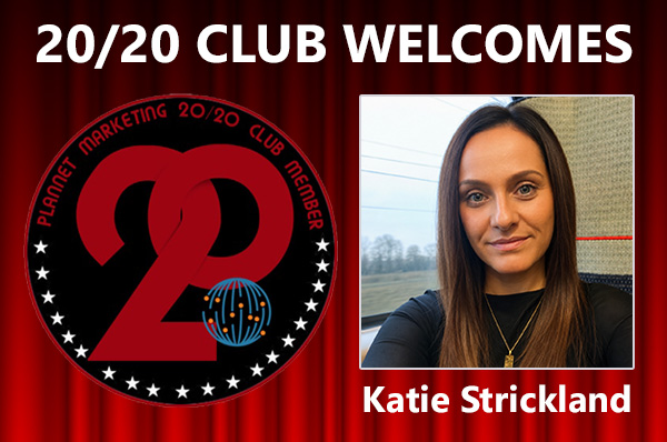 Congratulations to Katie Strickland for Achieving the 20/20 Club!
