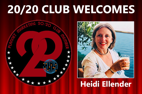 Congratulations to Heidi Ellender for Achieving the 20/20 Club!