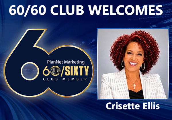 Congratulations to Crisette Ellis for Achieving the 60/60 Club!