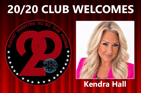 Congratulations to Kendra Hall for Achieving the 20/20 Club!