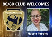 Congratulations to Nacole Peoples for Achieving the 80/80 Club!