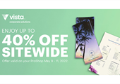 40% Off Sitewide at Vistaprint  Monday - Wednesday, May 9 - 11