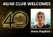 Meet New 40/40 Club Member Anna Hopkins!