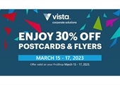 30% Off Postcards & Flyers at Vistaprint