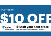 $10 Off Your Next Order at Vistaprint
