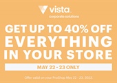 Up to 40% Off Everything in Your Store at Vistaprint