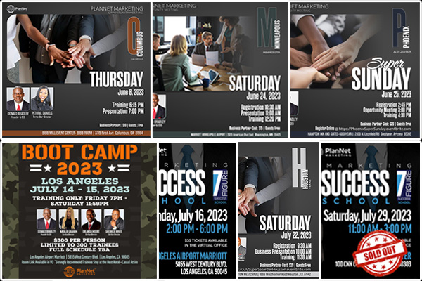 Upcoming Meetings with Donald Bradley!