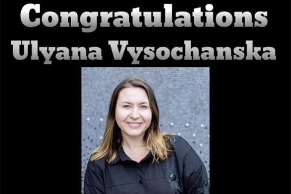 Congratulations to Ulyana Vysochanska for Achieving Two-Star Director!