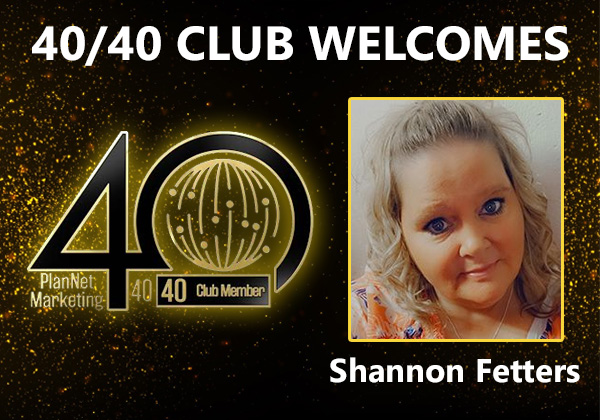 Congratulations to Shannon Fetters for Achieving the 40/40 Club!